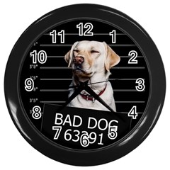 Bad dog Wall Clocks (Black)