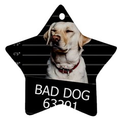 Bad dog Star Ornament (Two Sides)