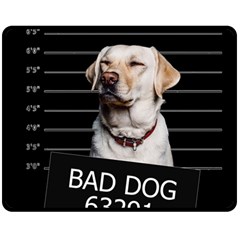 Bad dog Fleece Blanket (Medium) 