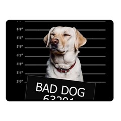 Bad dog Double Sided Fleece Blanket (Small) 