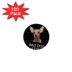 Bad Dog 1  Mini Buttons (100 Pack)  by Valentinaart