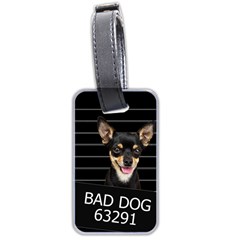 Bad Dog Luggage Tags (two Sides) by Valentinaart