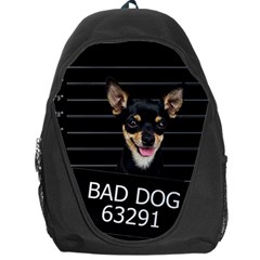 Bad Dog Backpack Bag by Valentinaart