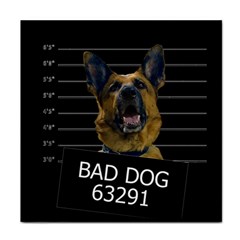 Bad Dog Face Towel by Valentinaart