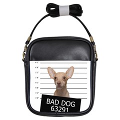 Bad Dog Girls Sling Bags by Valentinaart