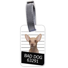 Bad Dog Luggage Tags (one Side)  by Valentinaart