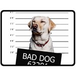 Bad dog Fleece Blanket (Large)  80 x60  Blanket Front