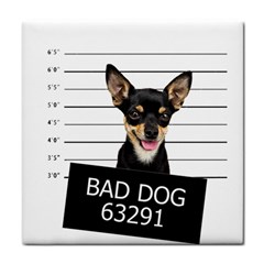 Bad Dog Face Towel by Valentinaart