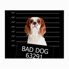 Bad Dog Small Glasses Cloth by Valentinaart