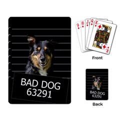 Bad Dog Playing Card by Valentinaart