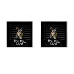 Bad Dog Cufflinks (square) by Valentinaart