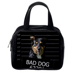 Bad Dog Classic Handbags (one Side) by Valentinaart