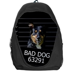 Bad Dog Backpack Bag by Valentinaart