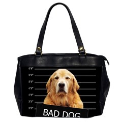 Bad Dog Office Handbags (2 Sides)  by Valentinaart