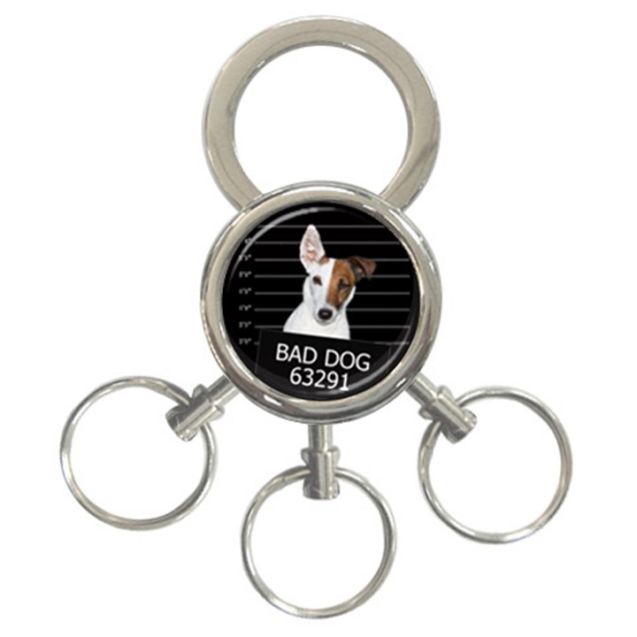 Bad dog 3-Ring Key Chains