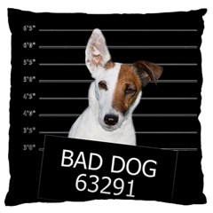 Bad Dog Large Cushion Case (two Sides)