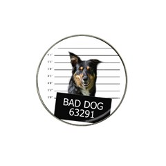 Bad Dog Hat Clip Ball Marker (4 Pack) by Valentinaart