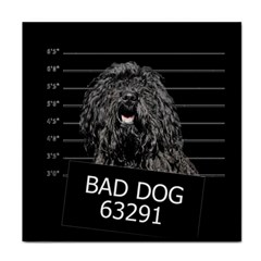 Bad Dog Face Towel by Valentinaart