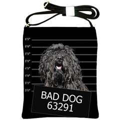 Bad Dog Shoulder Sling Bags by Valentinaart