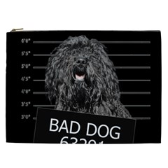 Bad Dog Cosmetic Bag (xxl)  by Valentinaart