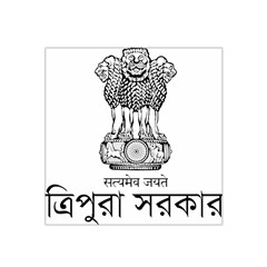 Seal Of Indian State Of Tripura Satin Bandana Scarf by abbeyz71