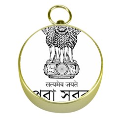 Seal Of Indian State Of Tripura Gold Compasses by abbeyz71