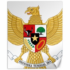 National Emblem Of Indonesia  Canvas 11  X 14   by abbeyz71