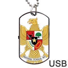 National Emblem Of Indonesia  Dog Tag Usb Flash (two Sides) by abbeyz71