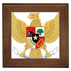 National Emblem Of Indonesia  Framed Tiles by abbeyz71