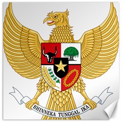 National Emblem Of Indonesia  Canvas 12  X 12   by abbeyz71