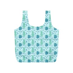 Flowers And Leaves Pattern Full Print Recycle Bags (s)  by TastefulDesigns