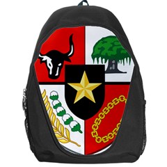 Shield Of National Emblem Of Indonesia  Backpack Bag by abbeyz71