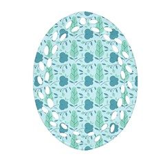 Seamless Floral Background  Ornament (oval Filigree) by TastefulDesigns