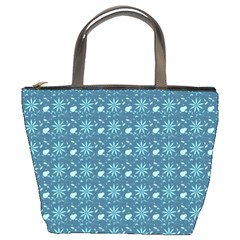 Seamless Floral Background  Bucket Bags by TastefulDesigns