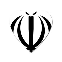 Emblem Of Iran Heart Magnet by abbeyz71