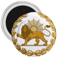 Lion & Sun Emblem Of Persia (iran) 3  Magnets by abbeyz71