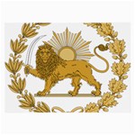 Lion & Sun Emblem of Persia (Iran) Large Glasses Cloth (2-Side) Back