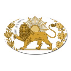 Lion & Sun Emblem Of Persia (iran) Oval Magnet by abbeyz71