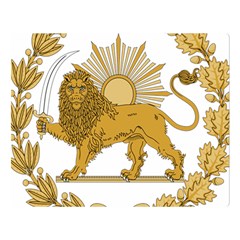 Lion & Sun Emblem Of Persia (iran) Double Sided Flano Blanket (large)  by abbeyz71