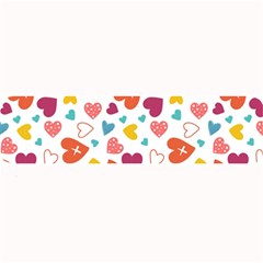 Colorful Bright Hearts Pattern Large Bar Mats by TastefulDesigns