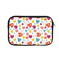 Colorful Bright Hearts Pattern Apple Macbook Pro 13  Zipper Case by TastefulDesigns