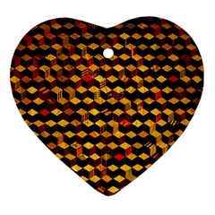 Fond 3d Heart Ornament (Two Sides)