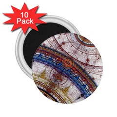 Fractal Circles 2.25  Magnets (10 pack) 