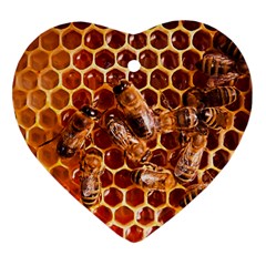 Honey Bees Ornament (Heart)