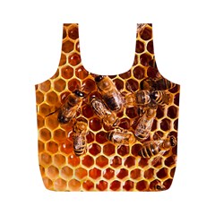 Honey Bees Full Print Recycle Bags (M) 