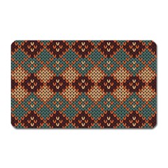 Knitted Pattern Magnet (Rectangular)