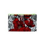 Red Flowers Pattern Cosmetic Bag (XS) Back