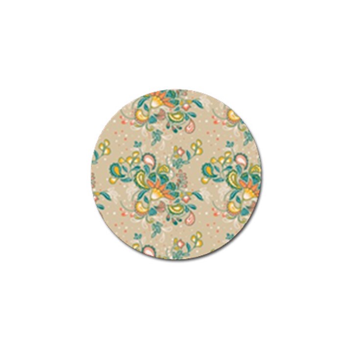 Hand drawn batik floral pattern Golf Ball Marker (4 pack)