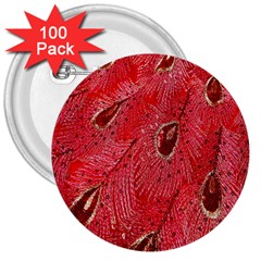 Red Peacock Floral Embroidered Long Qipao Traditional Chinese Cheongsam Mandarin 3  Buttons (100 pack) 