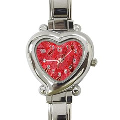 Red Peacock Floral Embroidered Long Qipao Traditional Chinese Cheongsam Mandarin Heart Italian Charm Watch